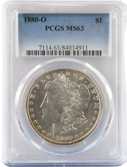 1880-O Morgan $1 PCGS MS63