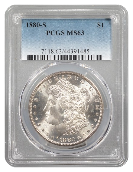 1880-S Morgan $1 PCGS MS63