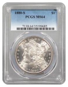 1880-S Morgan $1 PCGS MS64