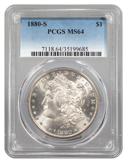 1880-S Morgan $1 PCGS MS64