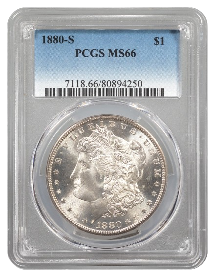 1880-S Morgan $1 PCGS MS66