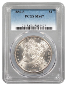1880-S Morgan $1 PCGS MS67