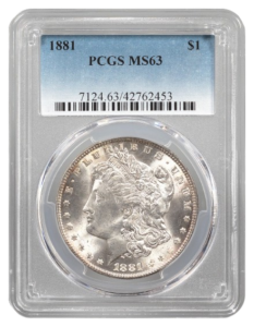 1881 Morgan $1 PCGS MS63
