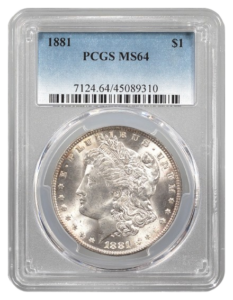 1881 Morgan $1 PCGS MS64