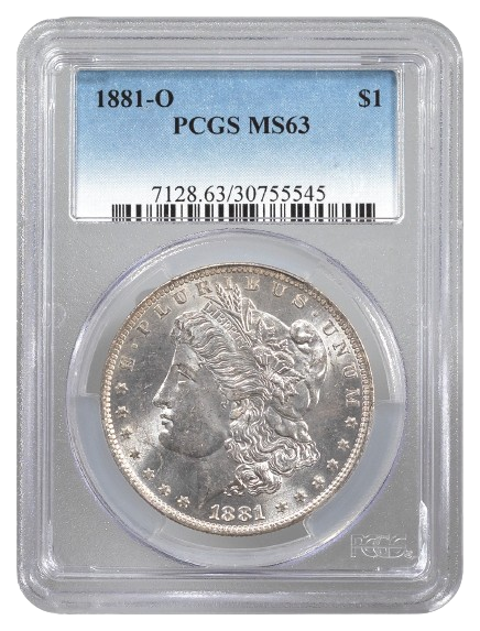 1881-O Morgan $1 PCGS MS63