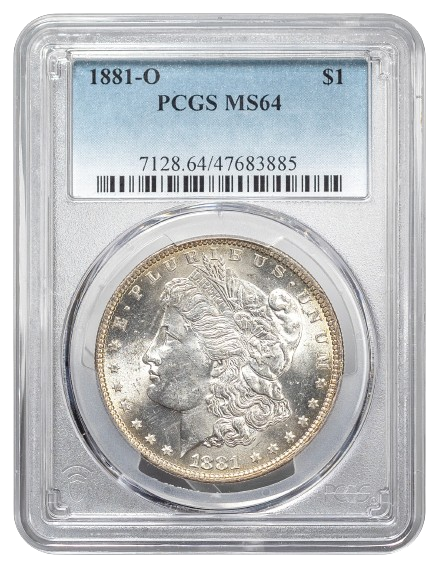 1881-O Morgan $1 PCGS MS64