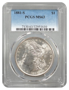 1881-S Morgan $1 PCGS MS63