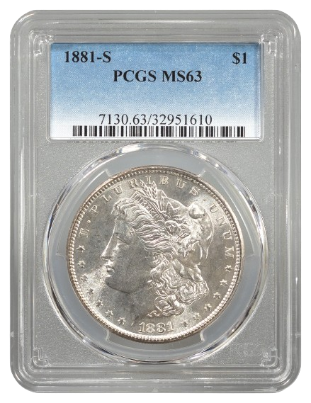 1881-S Morgan $1 PCGS MS63