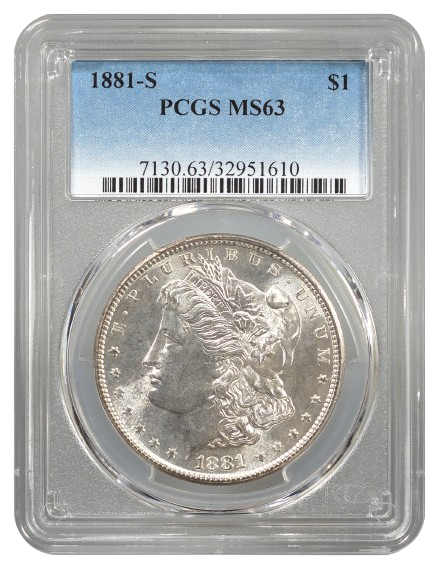 1881-S Morgan $1 PCGS MS63