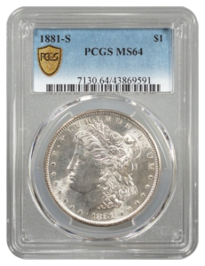 1881-S Morgan $1 PCGS MS64