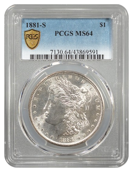 1881-S Morgan $1 PCGS MS64