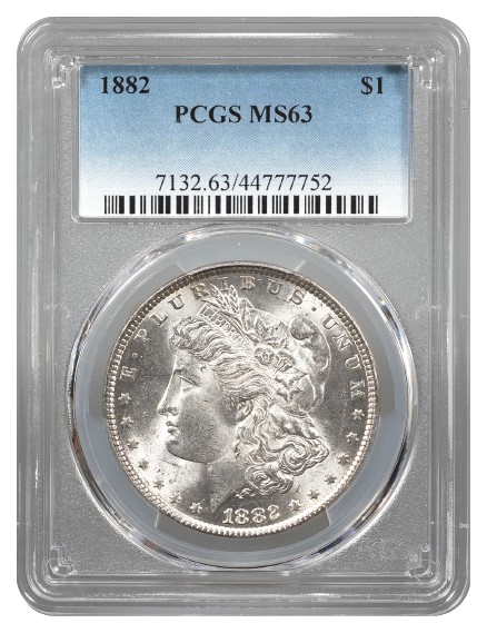 1882 Morgan $1 PCGS MS63