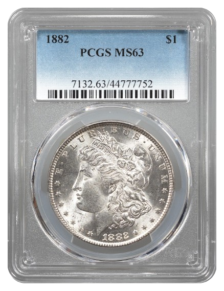 1882 Morgan $1 PCGS MS63