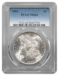 1882 Morgan $1 PCGS MS64