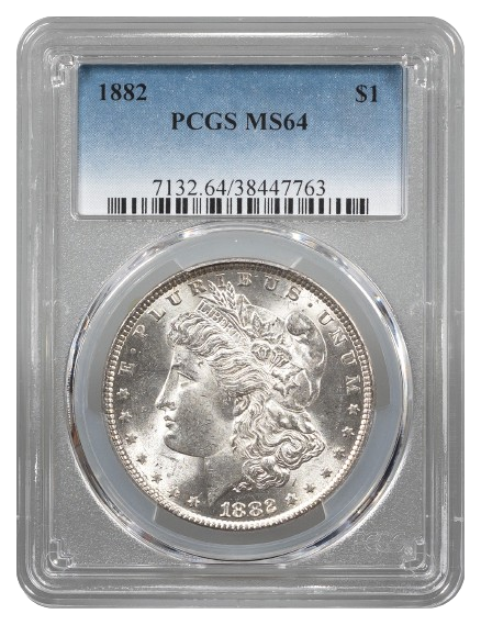 1882 Morgan $1 PCGS MS64