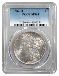 1882-O Morgan $1 PCGS MS64