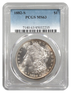 1882-S Morgan $1 PCGS MS63