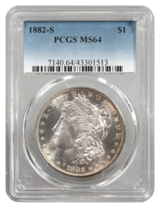 1882-S Morgan $1 PCGS MS64
