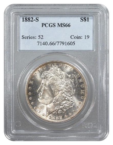 1882-S Morgan $1 PCGS MS66