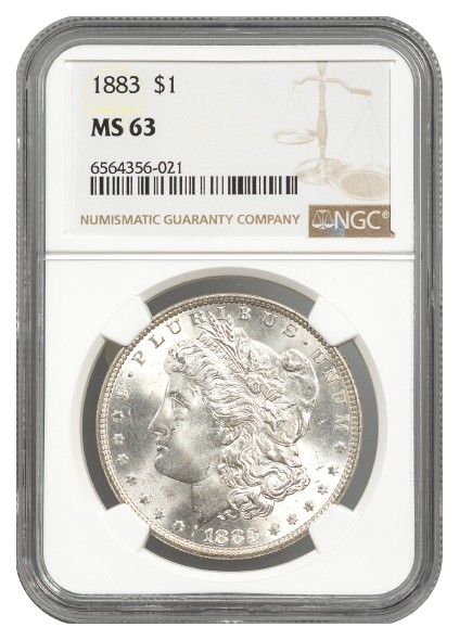 1883 Morgan $1 NGC MS63