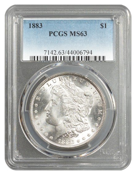 1883 Morgan $1 PCGS MS63