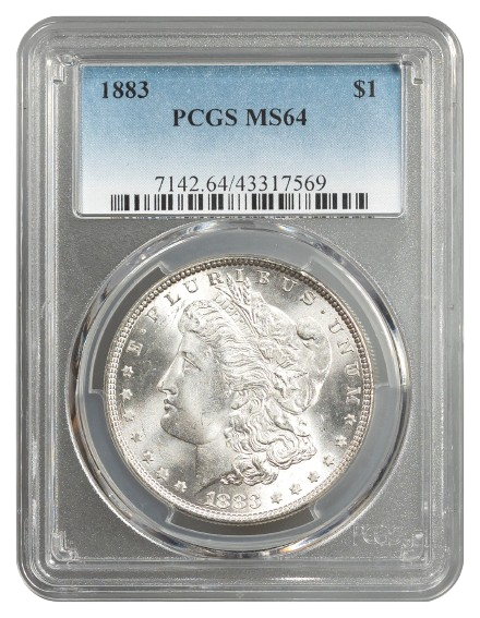1883 Morgan $1 PCGS MS64