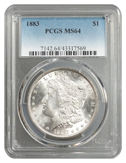 1883 Morgan $1 PCGS MS64