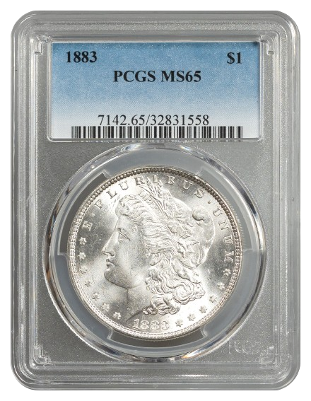 1883 Morgan $1 PCGS MS65