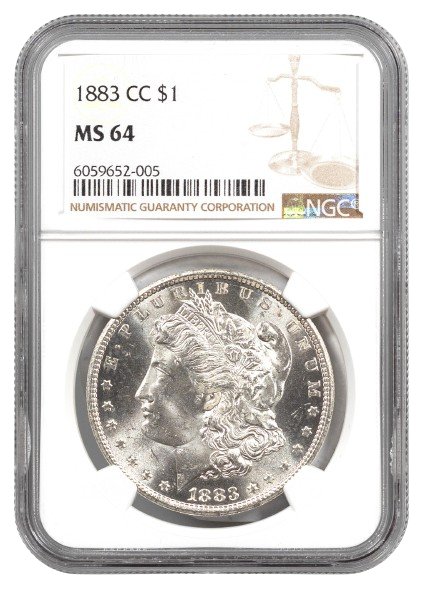 1883-CC Morgan $1 NGC MS64