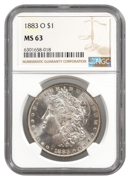 1883-O Morgan $1 NGC MS63