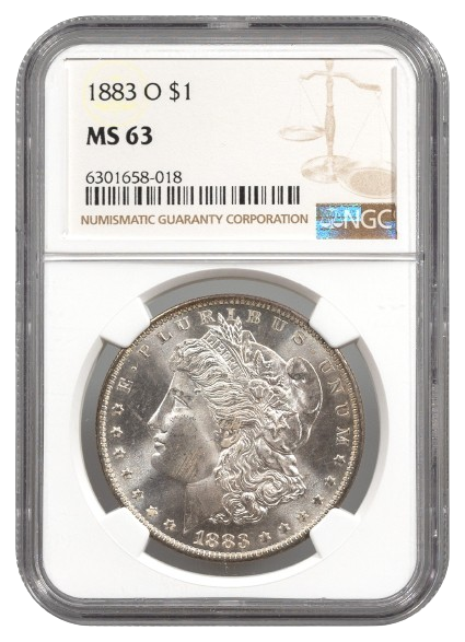 1883-O Morgan $1 NGC MS63