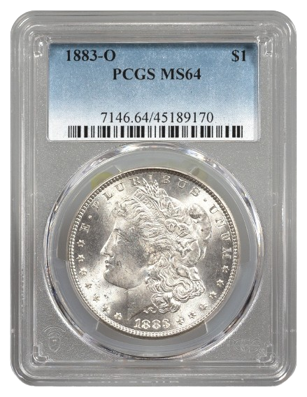 1883-O Morgan $1 PCGS MS64