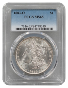 1883-O Morgan $1 PCGS MS65