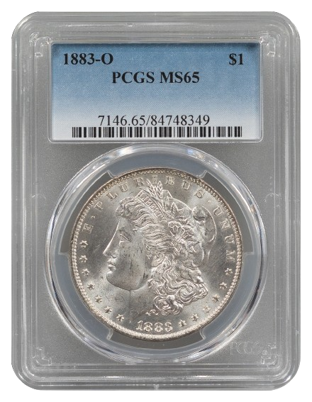 1883-O Morgan $1 PCGS MS65