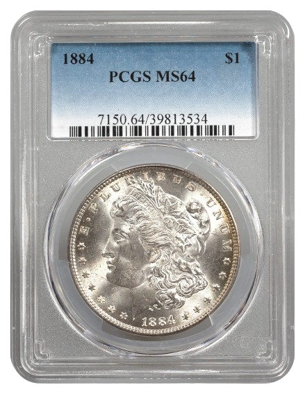 1884 Morgan $1 PCGS MS64