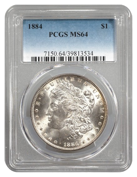 1884 Morgan $1 PCGS MS64