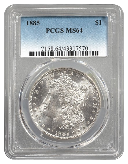 1885 Morgan $1 PCGS MS64