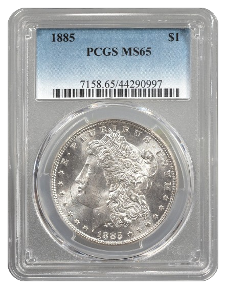 1885 Morgan $1 PCGS MS65