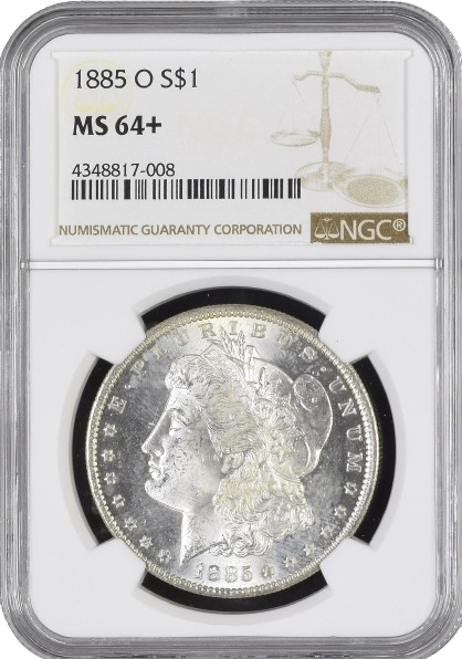 1885-O Morgan $1 NGC MS64