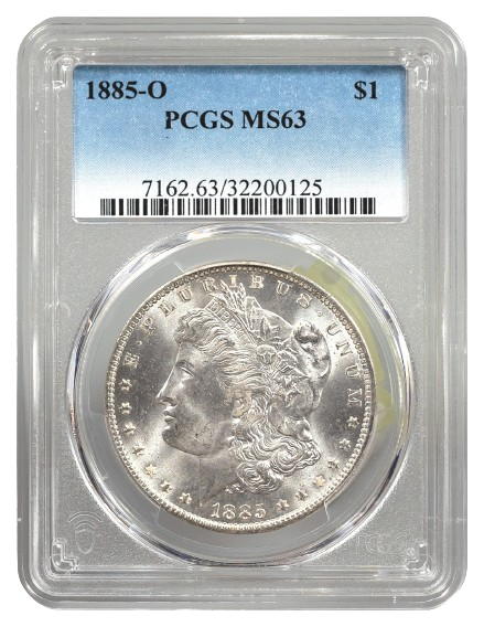 1885-O Morgan $1 PCGS MS63