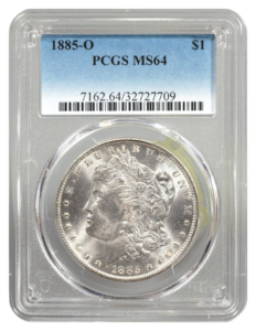1885-O Morgan $1 PCGS MS64