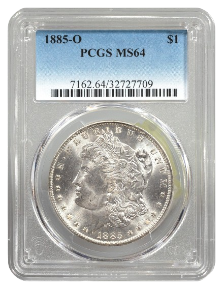 1885-O Morgan $1 PCGS MS64
