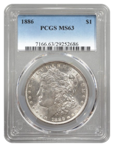 1886 Morgan $1 PCGS MS63