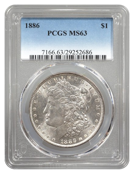 1886 Morgan $1 PCGS MS63
