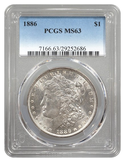 1886 Morgan $1 PCGS MS63