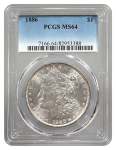 1886 Morgan $1 PCGS MS64