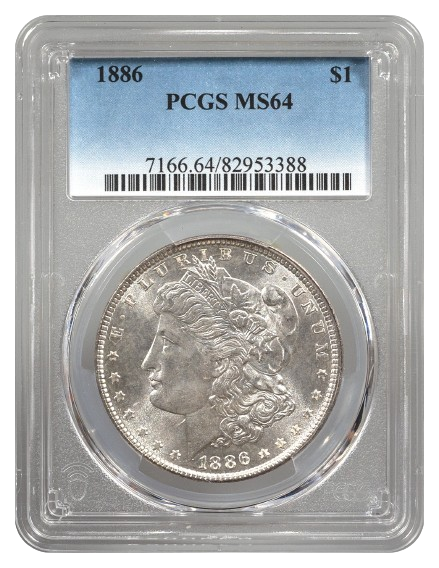 1886 Morgan $1 PCGS MS64