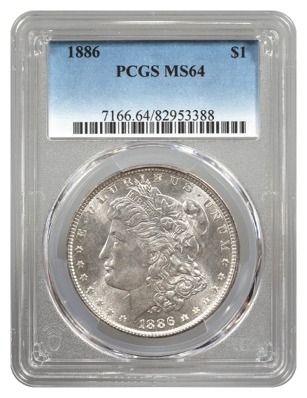 1886 Morgan $1 PCGS MS64