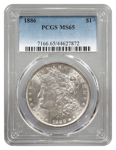 1886 Morgan $1 PCGS MS65