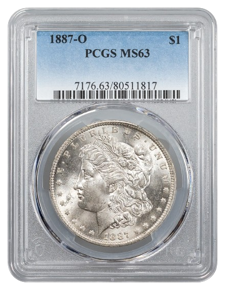 1887-O Morgan $1 PCGS MS63